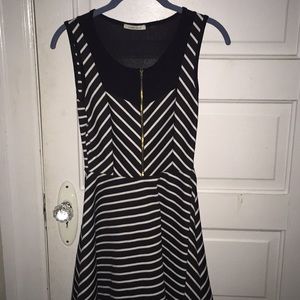 Stripped skater style dress